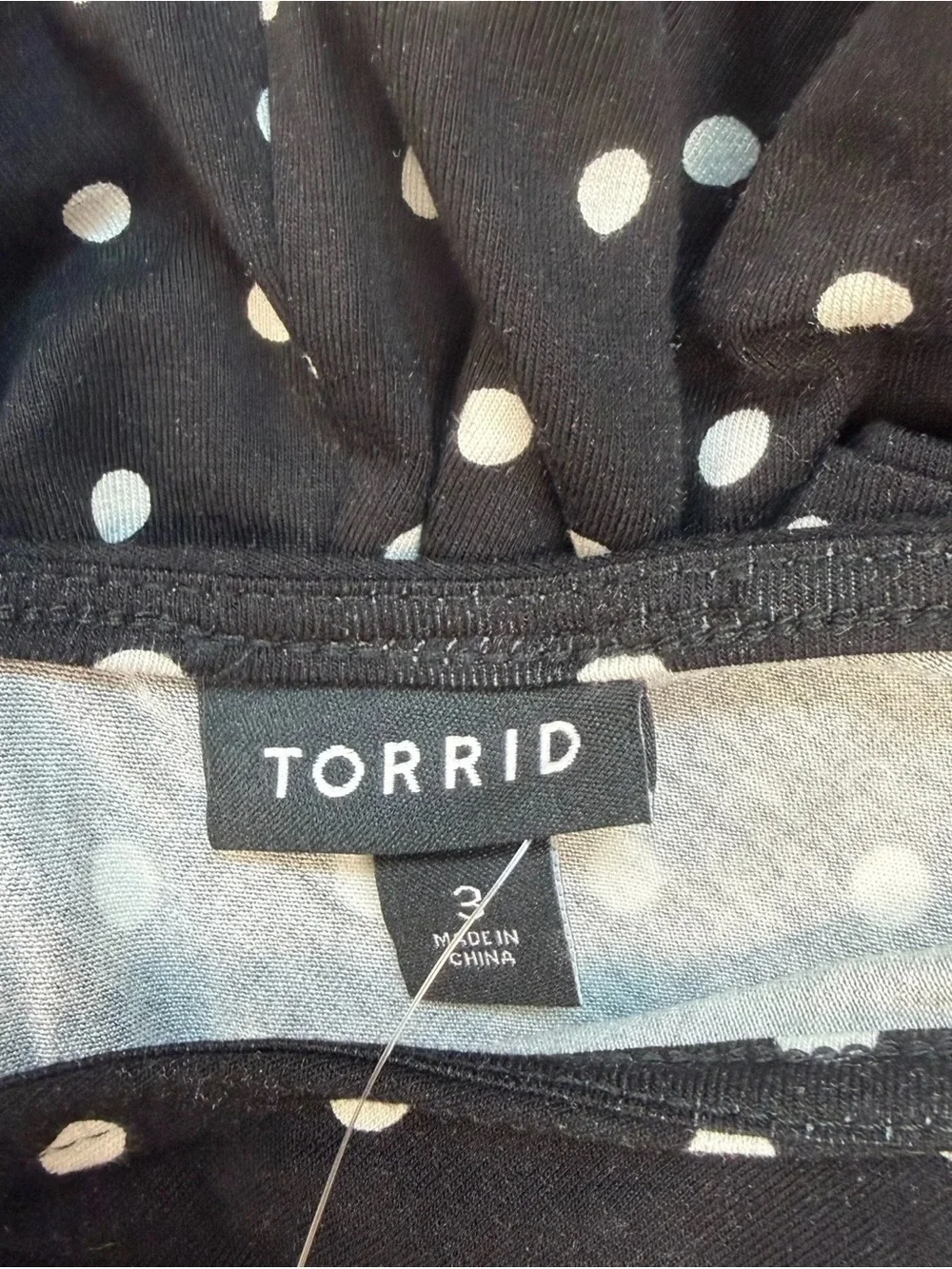 Torrid Black & White Polka Dot Jersey Midi Dress - New - Size 22/24 (3)